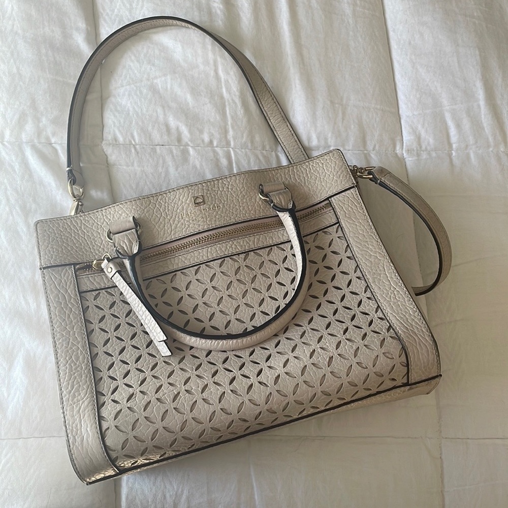 Beige leather Kate Spade Bag